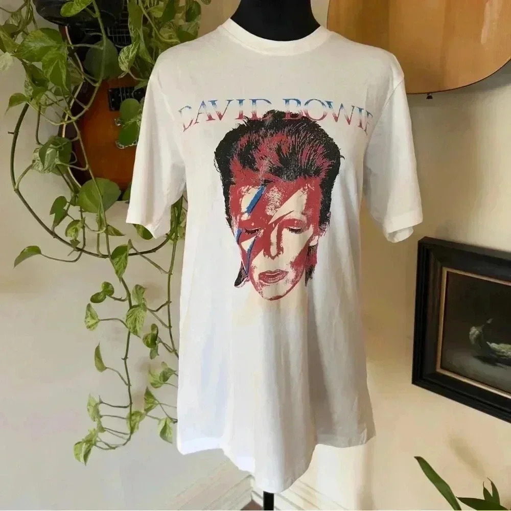 David Bowie Sukita Licensed T-Shirt, Men’s Small / Women’s XL